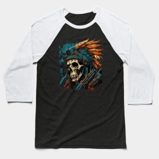 Matachin skull Baseball T-Shirt